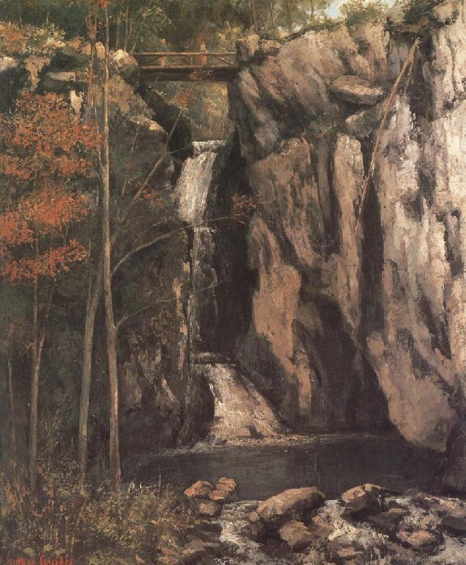 Gustave Courbet Waterfall China oil painting art